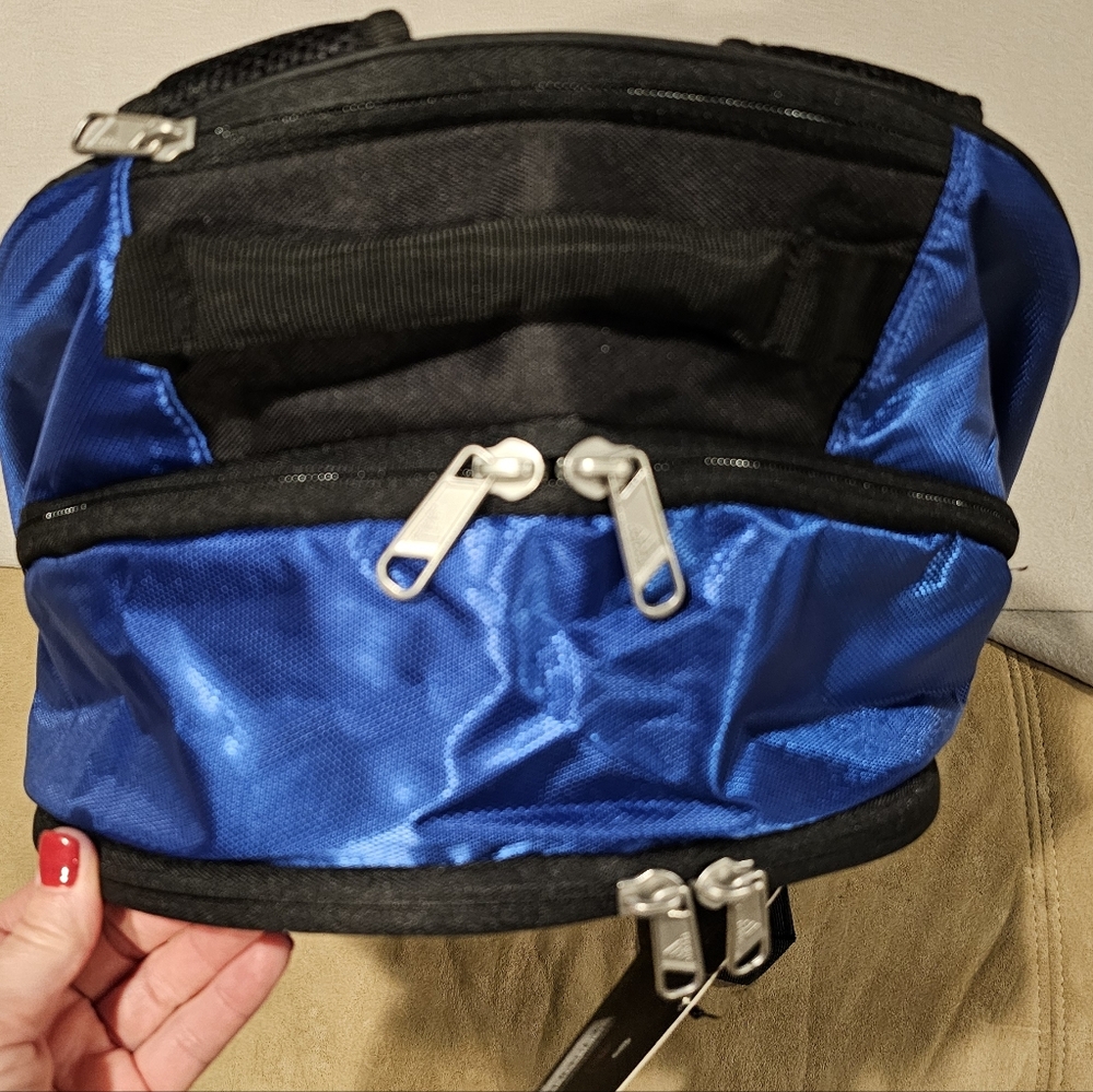 NWT Adidas Utility XL Blue and Black Sports Backpack - Picture 7 of 7